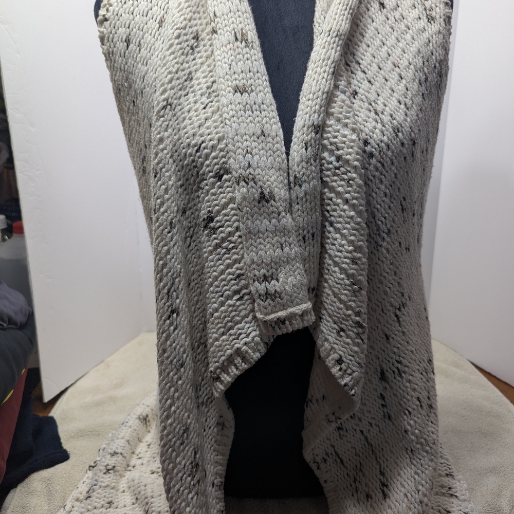 Chico's Cream Knit Women's Poncho